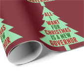 クリスマスに欲しいのは新しい知事おもしろい ラッピングペーパー (ロールコーナー)