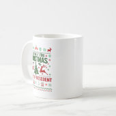 クリスマスに欲しいのは新大統領ユーモアTシャツ コーヒーマグカップ (正面左)