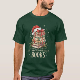 クリスマスに欲しいのは本だけ Tシャツ
