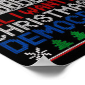 クリスマスに欲しいのは民主主義だけ 愛国心あふれるホ ポスター (角)