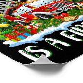 クリスマスに欲しいのは消防車のクリスマスツリーLig ポスター (角)