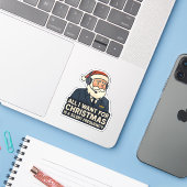 クリスマスに欲しいのは無線のクリア周波数だけ シール (ノートパソコンとiPhone)