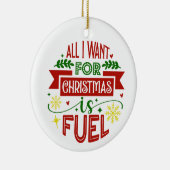 クリスマスに欲しいのは燃料オーナメント セラミックオーナメント (右)