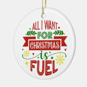 クリスマスに欲しいのは燃料オーナメント セラミックオーナメント (左)