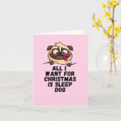 クリスマスに欲しいのは眠る犬だけ カード (黄色い花)