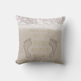 クリスマスに欲しいのは砂の上の足の指だけだ クッション