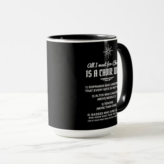 クリスマスに欲しいのは聖歌隊だけ…マグカップ マグカップ (正面右)