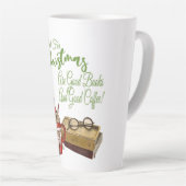 クリスマスに欲しいのは良い本ばかりだ カフェラテマグ (右アングル)