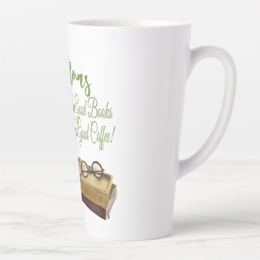 クリスマスに欲しいのは良い本ばかりだ カフェラテマグ (右)