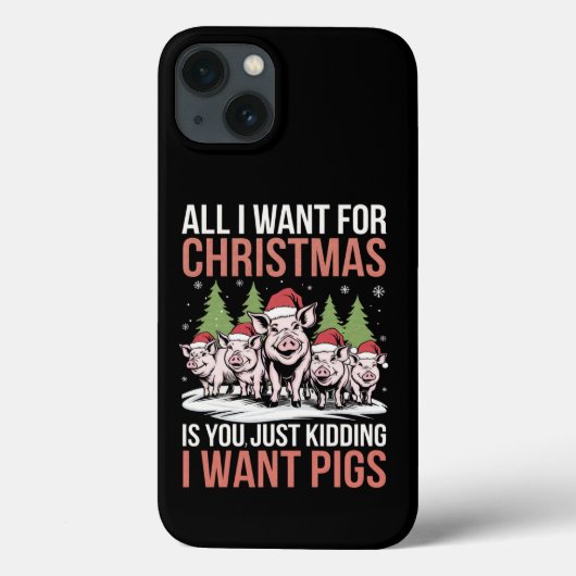 クリスマスに欲しいのは豚醜いセーターだけだ Case-Mate iPhoneケース (裏面)