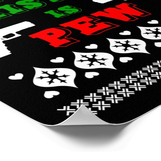 クリスマスに欲しいのは銃の持ち主のファンのピューだけだ ポスター (角)