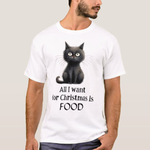 クリスマスに欲しいのは食べ物 Tシャツ