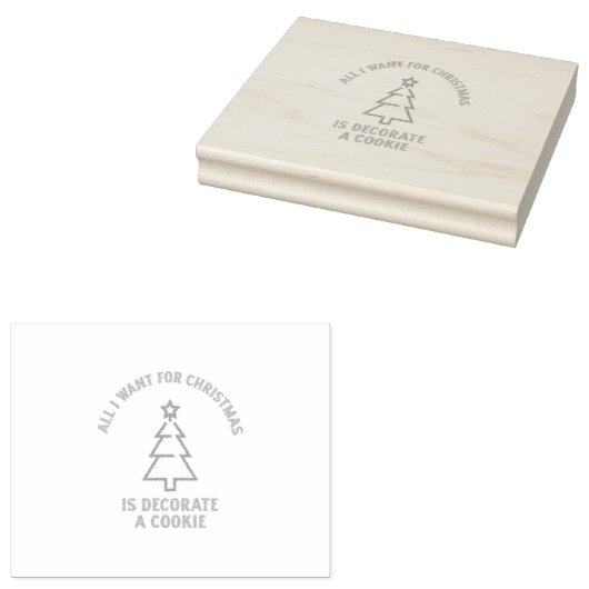 クリスマスに欲しいのは飾クッキーだ ラバースタンプ (押印)