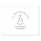クリスマスに欲しいのは飾クッキーだ ラバースタンプ (インプリント)