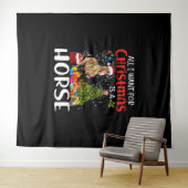 クリスマスに欲しいのは馬おもしろい馬 タペストリー (インサイチュ(横))