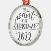 クリスマスに欲しいのは2023年のおもしろい メタルオーナメント (左)