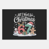 クリスマスに欲しいのは67（六七）ミームだけ ラッピングペーパーシート (正面2)