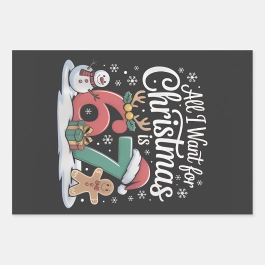 クリスマスに欲しいのは67（六七）ミームだけ ラッピングペーパーシート (正面)