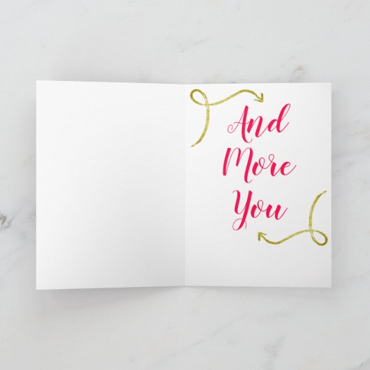 クリスマスに欲しいのは、あなたのカスタム休暇だけ シーズンカード (内部)