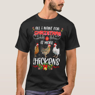 クリスマスに欲しいのは、もっと鶏のサンタ・ハ Tシャツ
