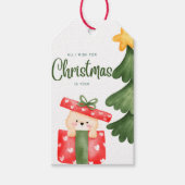 クリスマスに欲しいのは、キャットギフトラベル ギフトタグ (正面)