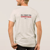 クリスマスに欲しいのは…ピザとビールvs2 トライブレンドTシャツ (裏面)
