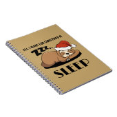 クリスマスに欲しいのは、眠ること、眠ること ノートブック (右側)