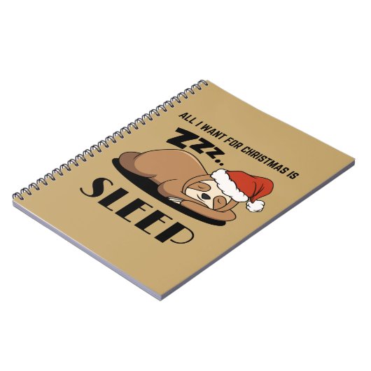 クリスマスに欲しいのは、眠ること、眠ること ノートブック (左側)