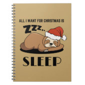 クリスマスに欲しいのは、眠ること、眠ること ノートブック (正面)