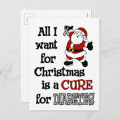 クリスマスに欲しいのは…糖尿病 シーズンポストカード (正面/裏面)