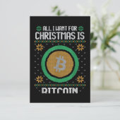 クリスマスに欲しいのはBitcoin BTC カード (スタンド正面)