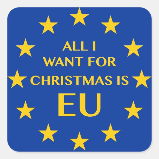 クリスマスに欲しいのはEUだけだ スクエアシール (正面)