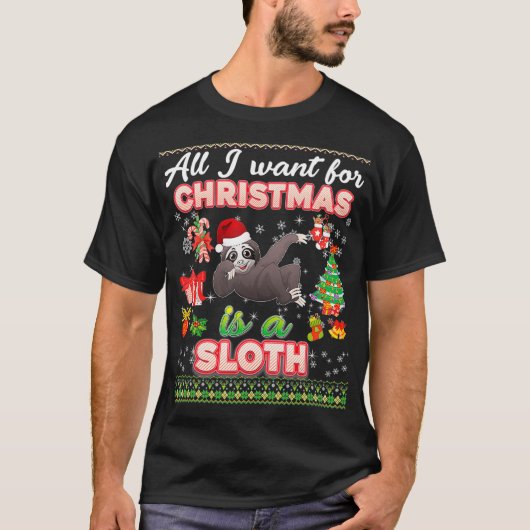 クリスマスに欲しいのはFの汚いセーターだけだ Tシャツ (正面)