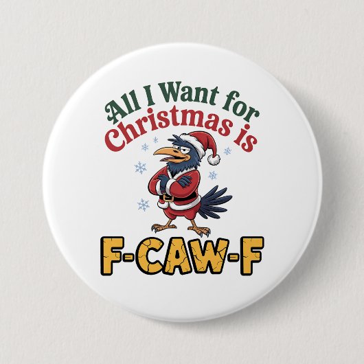 クリスマスに欲しいのはF-カーエフ・クリスマス 缶バッジ (正面)