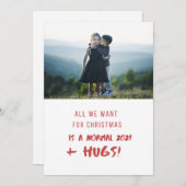 クリスマスに欲しいのはHUGS 2021 ADD PHOTO シーズンカード (正面/裏面)