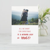 クリスマスに欲しいのはHUGS 2021 ADD PHOTO シーズンカード (スタンド正面)