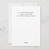 クリスマスに欲しいのはHUGS 2021 ADD PHOTO シーズンカード (裏面)