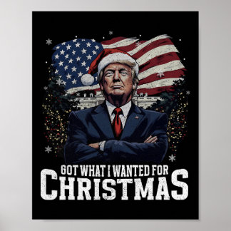 クリスマスに欲しいものが手に入った トランプが2024年に勝つ ポスター