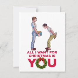 クリスマスに欲しいものはこれ！ゲイ LGBT クリスマスカード ノートカード
