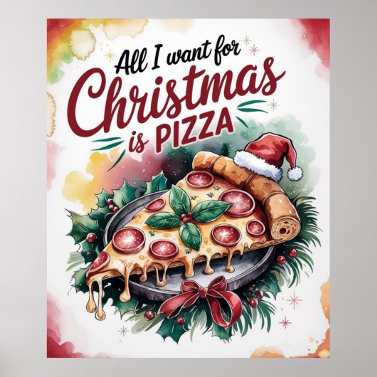 クリスマスに欲しいものはピザだけ ポスター (正面)