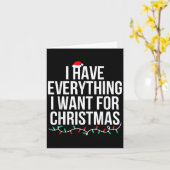 クリスマスに欲しいものは何でも持っている カード (黄色い花)