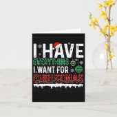 クリスマスに欲しいものは何でも持っている カード (黄色い花)