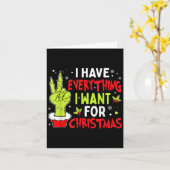 クリスマスに欲しいものは何でも持っている カード (黄色い花)