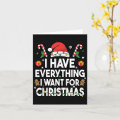 クリスマスに欲しいものは何でも持っている カード (黄色い花)