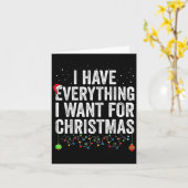 クリスマスに欲しいものは何でも持っている カード (黄色い花)
