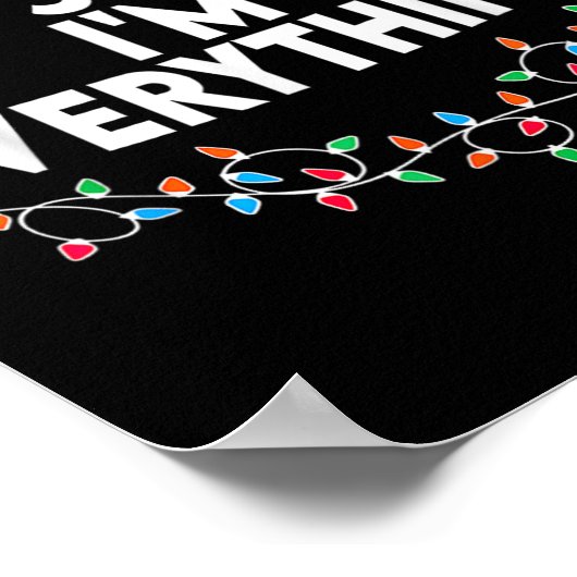 クリスマスに欲しいものは何でも持っている ポスター (角)