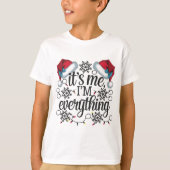 クリスマスに欲しいものは何でも持っている Tシャツ (正面)