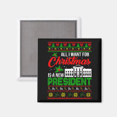 クリスマスに欲しいものは新しい大統領 Xmas S マグネット (正面/裏面)