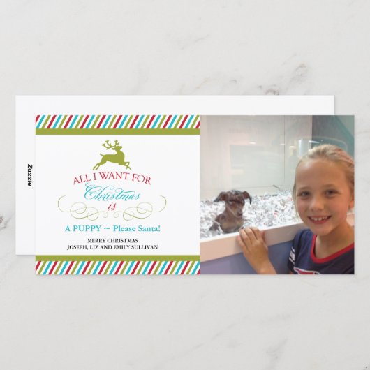 クリスマスに欲しいもの シーズンカード (正面/裏面)