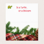 「クリスマスに欲しいもの」 – 折り畳みカード (内部フラット)